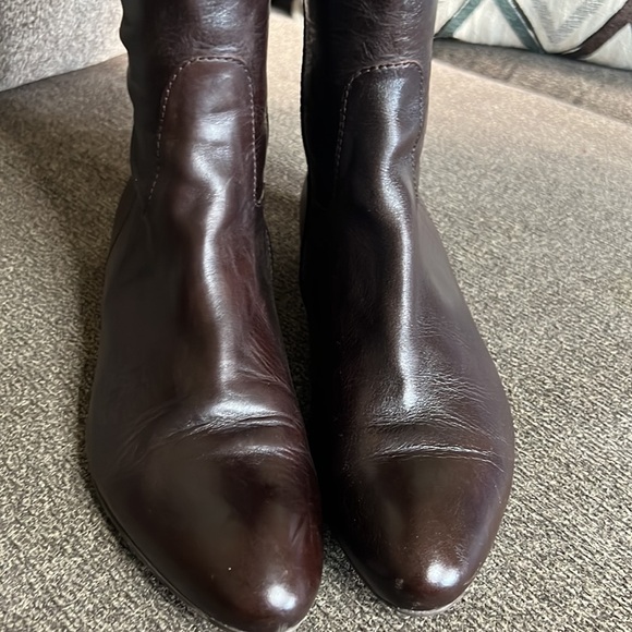 Bee Brown Leather boots Size 6 Made In Italy - Picture 6 of 15